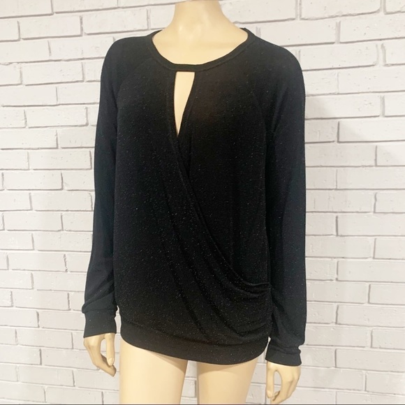 Rachel Rachel Roy Black Keyhole Blouse - Picture 8 of 9